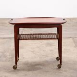 Poul Jensen Trolley teak made by Selig,1960 denmark.