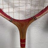 Vintage wooden badminton racket