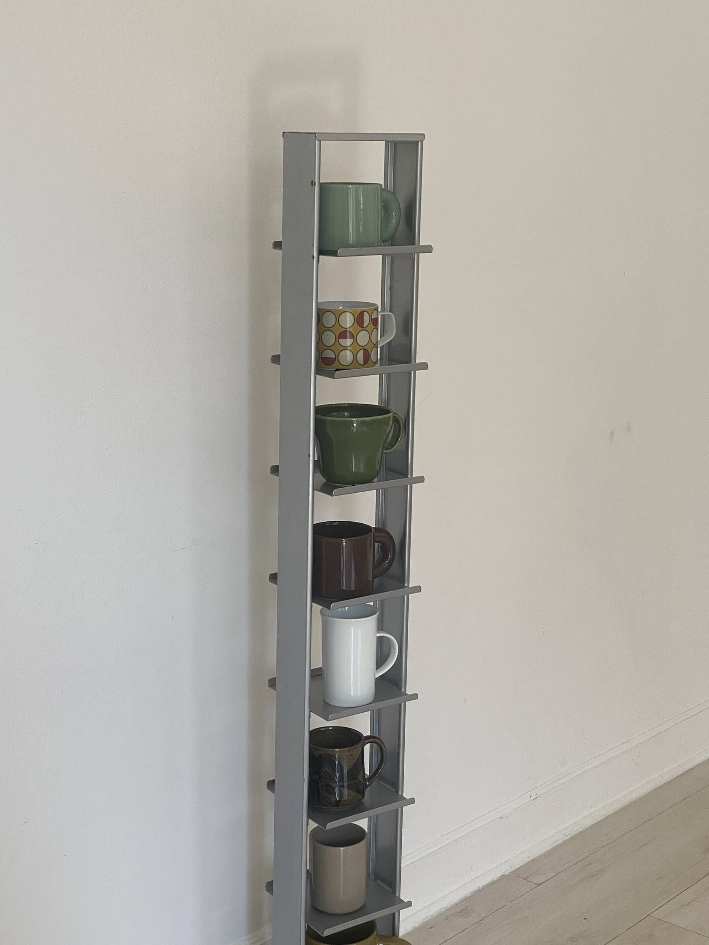 Metal tower and concrete block storage