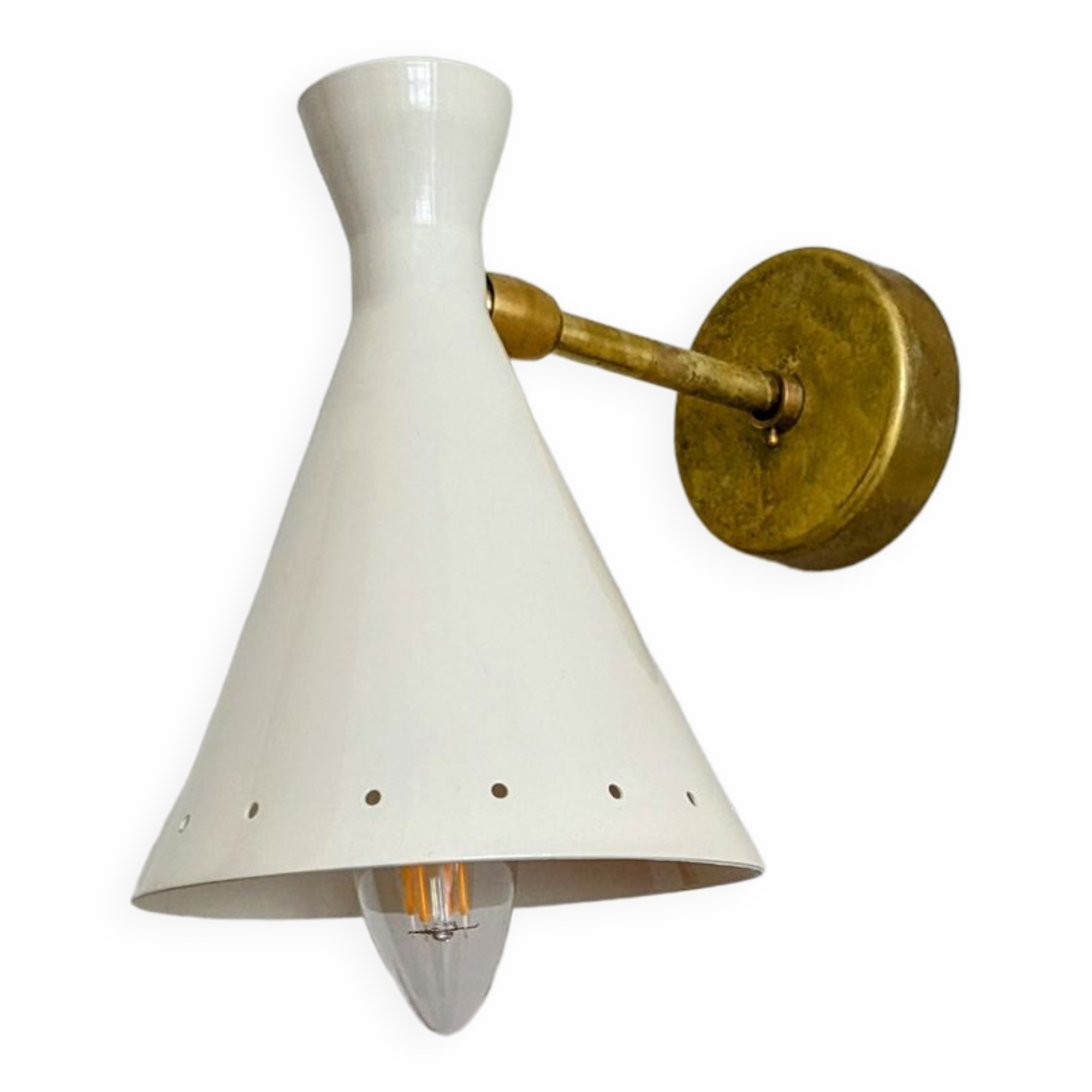 Italian designer wall lamp from the 50s