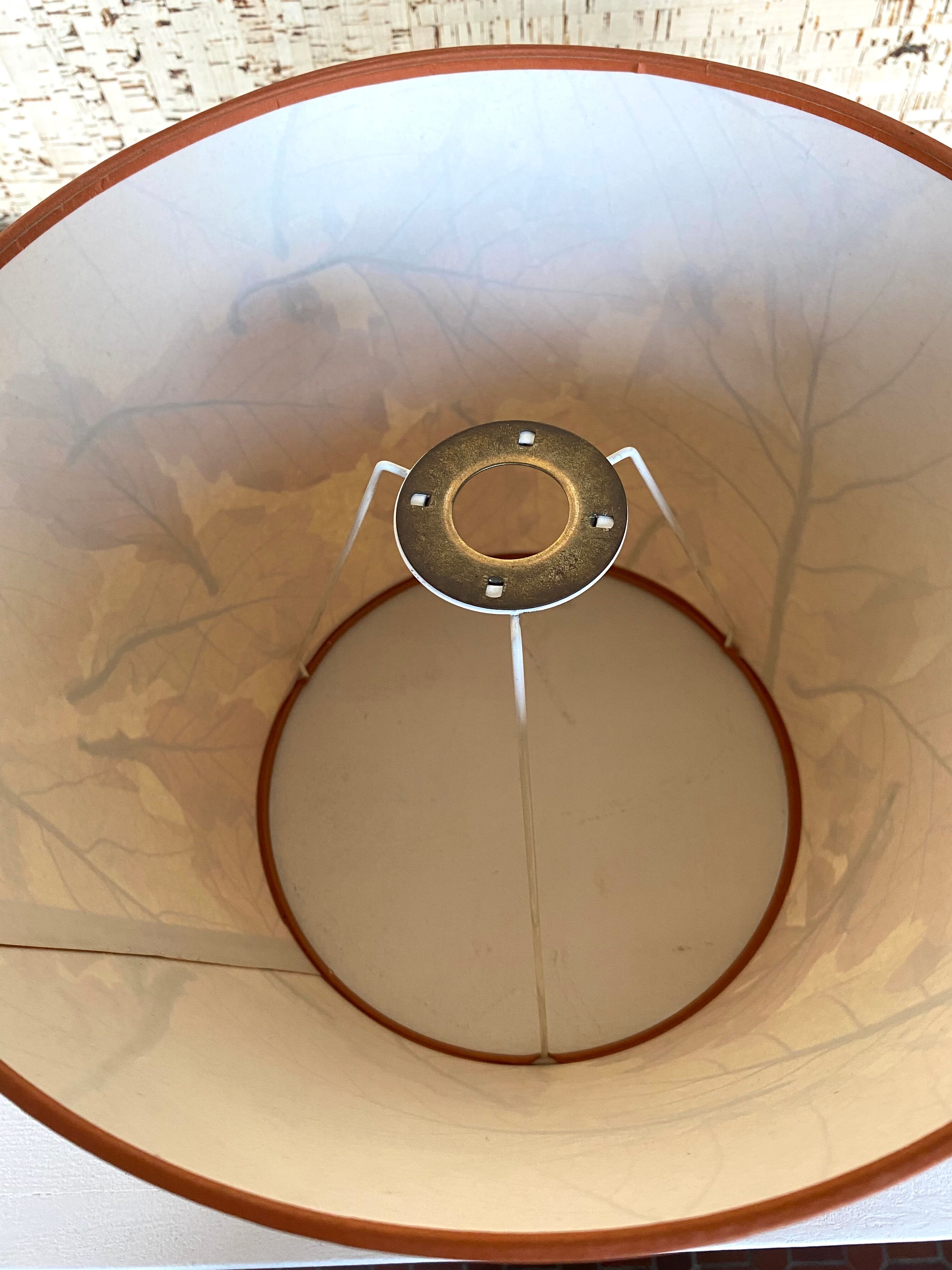Paper herbarium lampshade, 70s