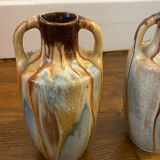 Pair of stoneware vases