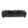 Lazare 5-seater sofa AMPM in cedar green velvet