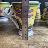 Sublime set of 6 Art Deco coffee/tea cups (circa 1930)