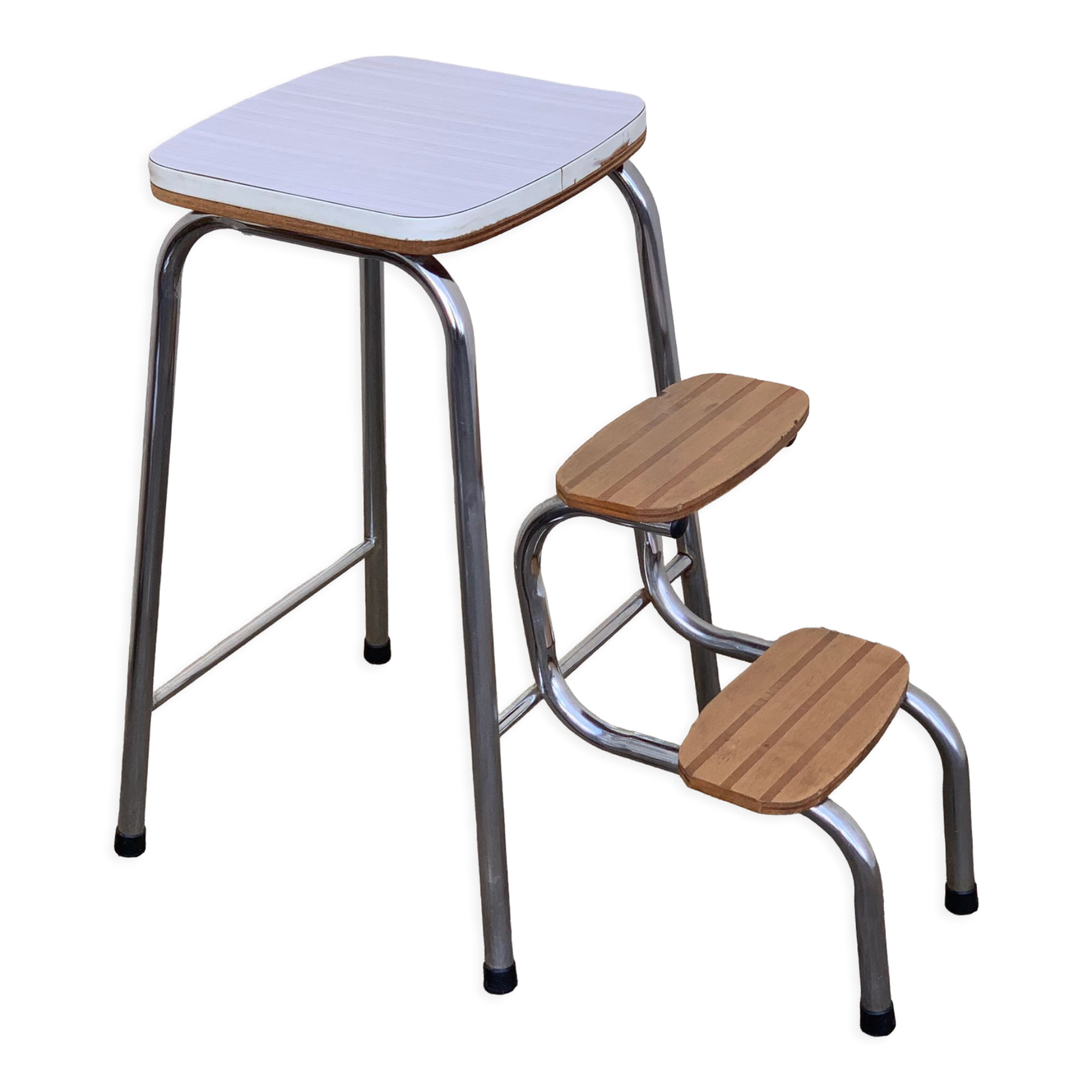 Formica stepladder stool 1970