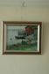 Huile sur toile vintage – « Sjöbodar »