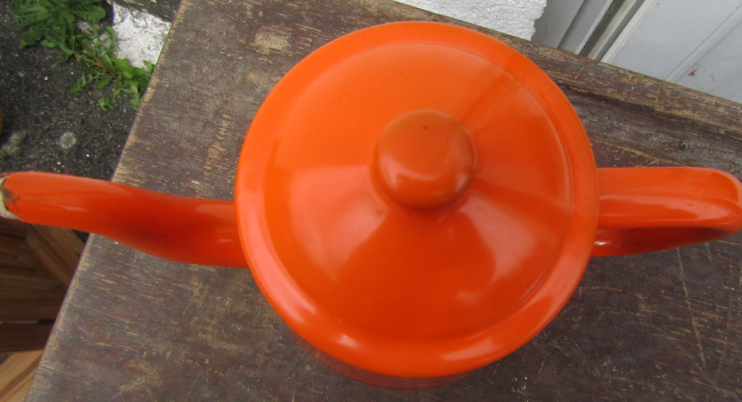 Vintage orange coffee maker