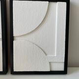 Diptych 3D abstract relief