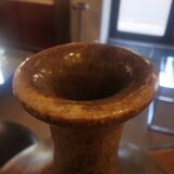 Vintage stoneware ball vase by Daniel Cassiet from 1972