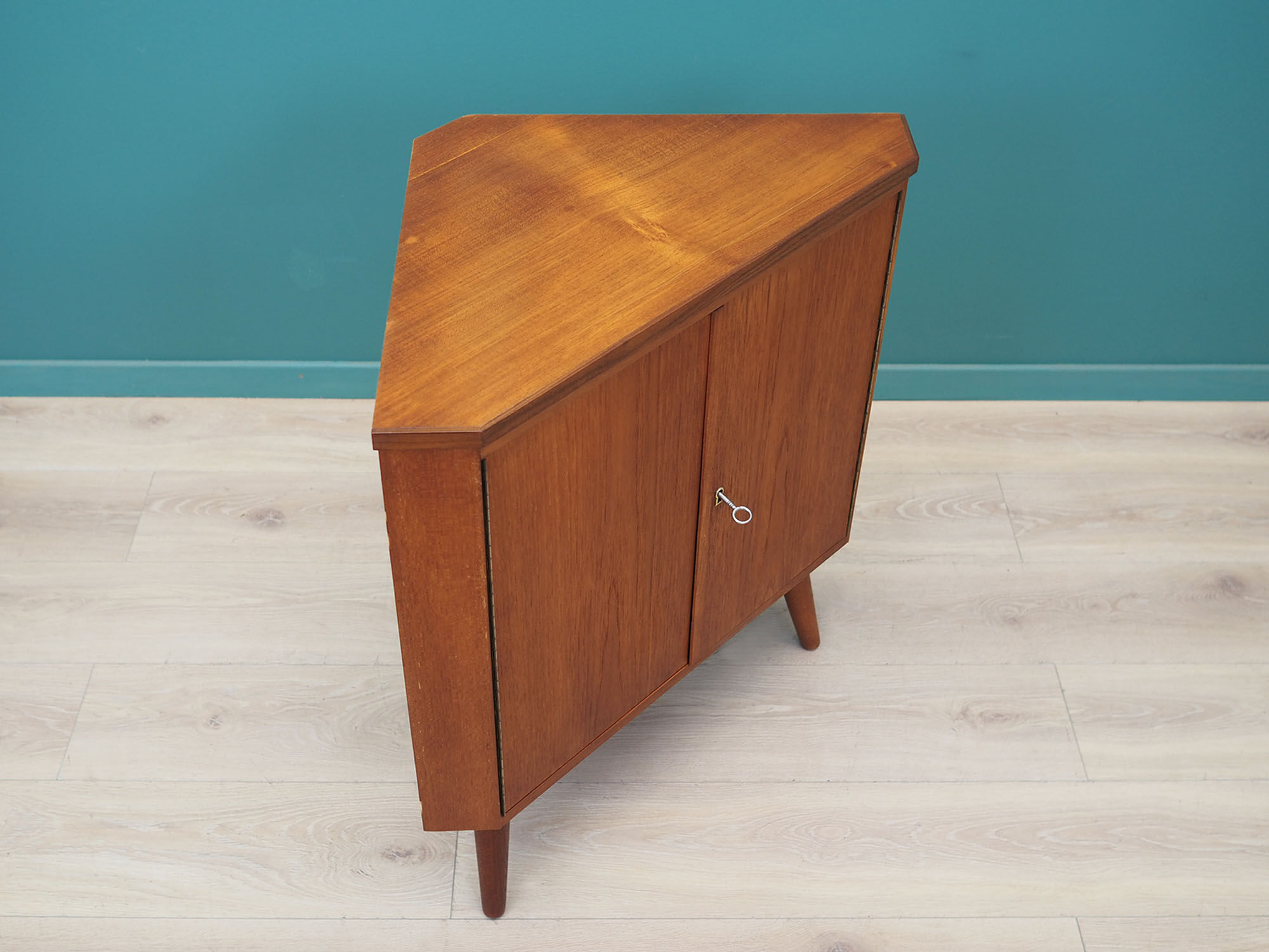 Teak corner buffet, Danish design, 1970s, made in Denmark