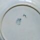 Assiettes plates oiseaux du XIXe siècle terre de fer signées Onnaing