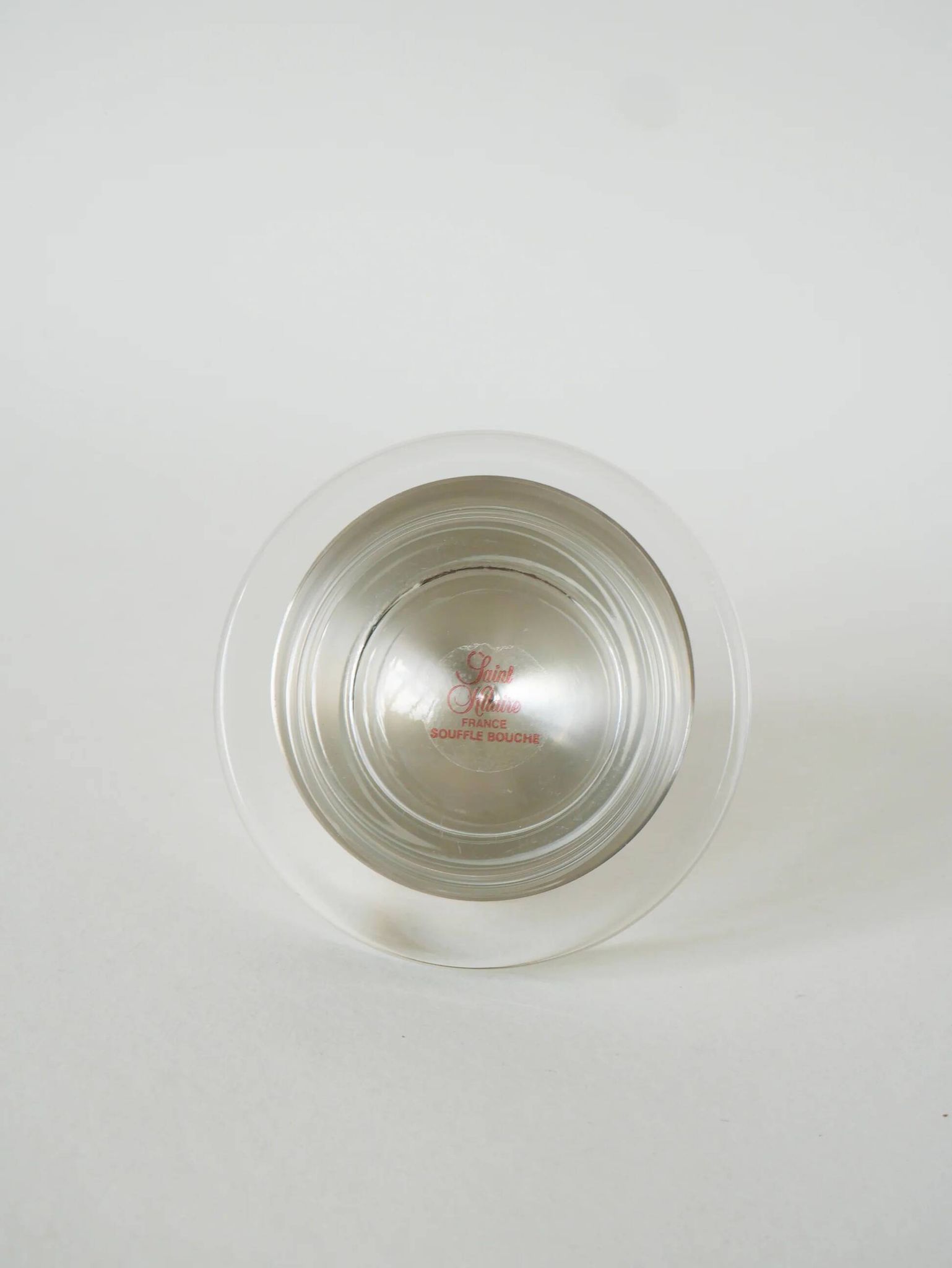 Silver-plated metal and glass butter dish, St Hilaire, 1950