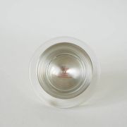 Silver-plated metal and glass butter dish, St Hilaire, 1950