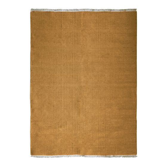 Woven jute rug 160x230 ocher yellow