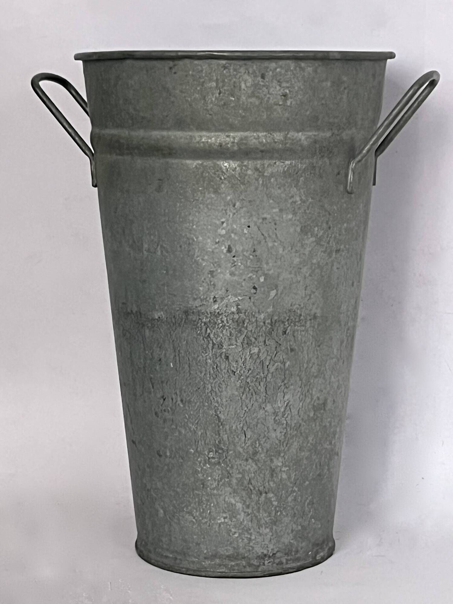 Large zinc florist vase