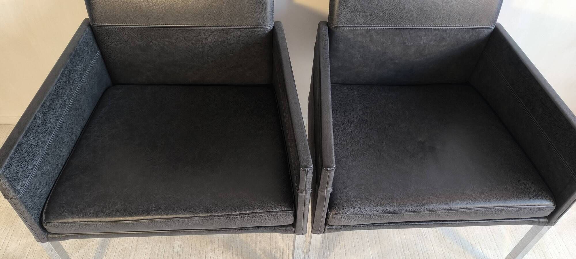 Superb pair of KFF "Texas" armchairs by Karl Friedrich Förster.