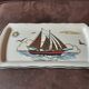 Longwy Voiles d'or rectangular dish