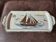 Longwy Voiles d'or rectangular dish