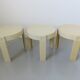 Série de 3 tables gigognes tripodes design Holland années 70