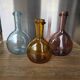Lot 3 carafes / flacons verre bullé de Biot