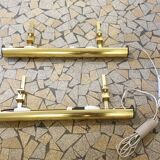 Pair of vintage wall lamps for paintings