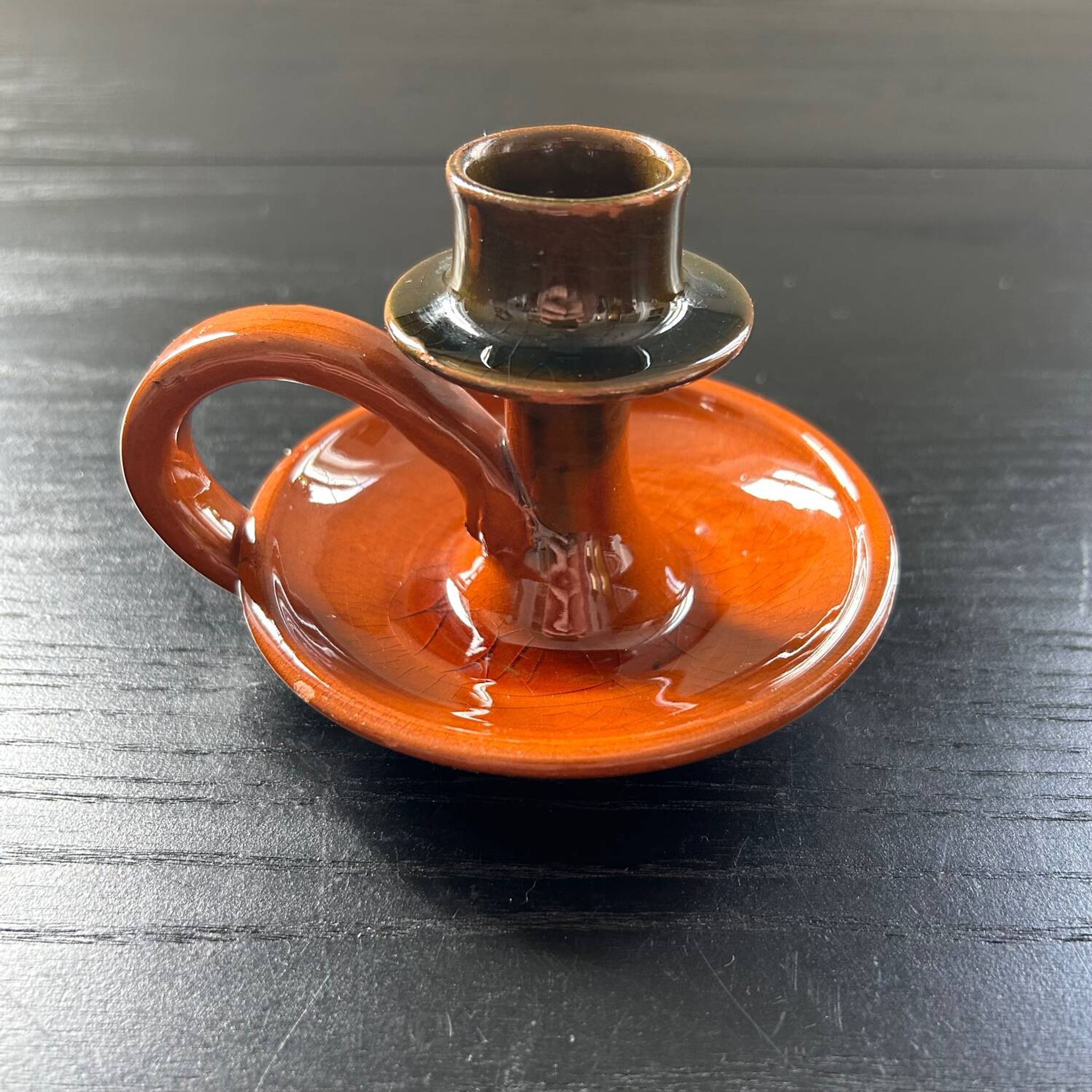 Earthenware candle holder