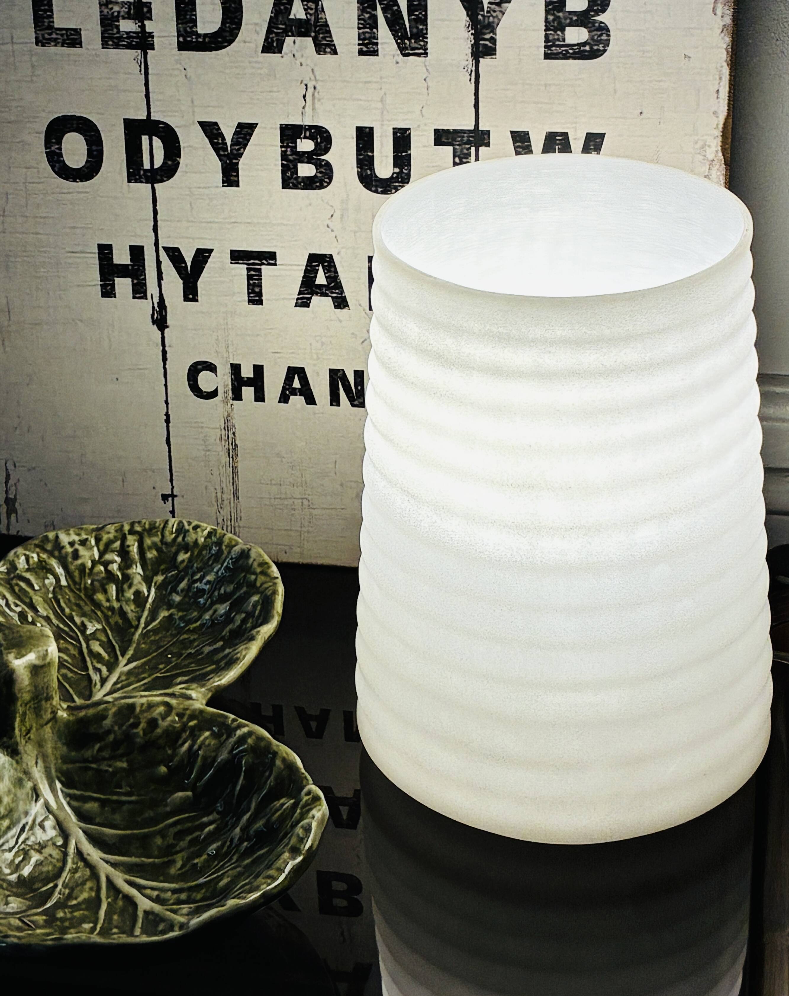 Lampe cylindre façon lampion