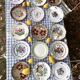 Exceptional set of 15 large mismatched plates.