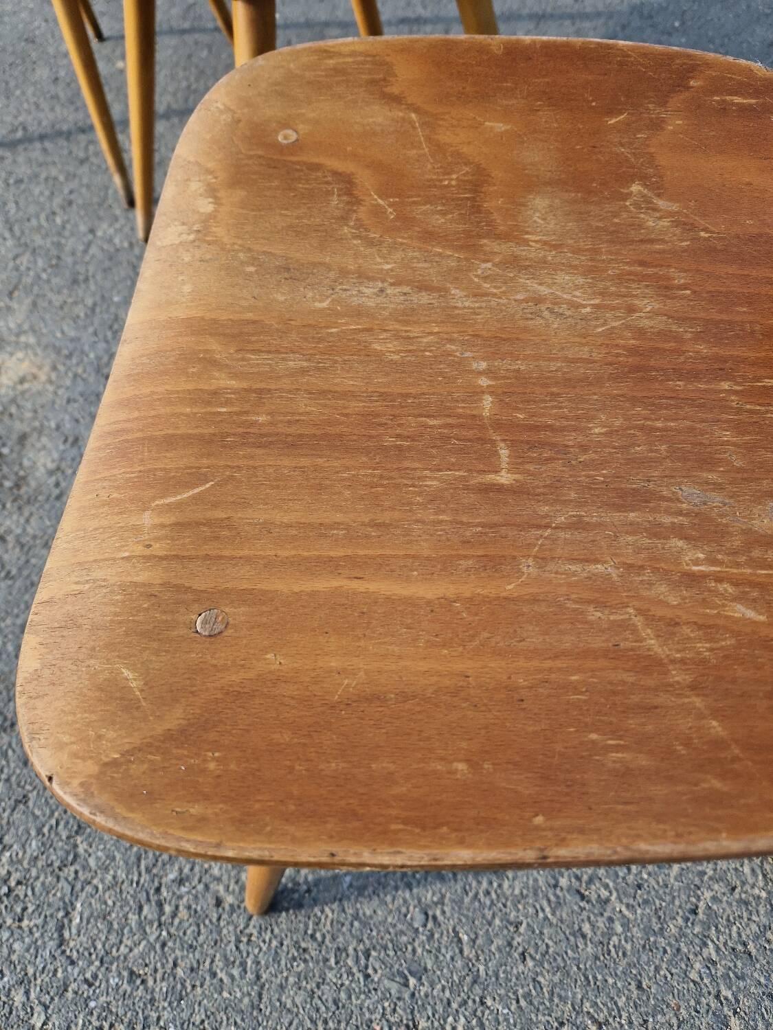 Set of 3 Baumann bistro chairs, Menuet model