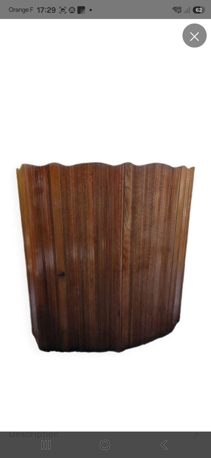 Paravent vintage style baumann