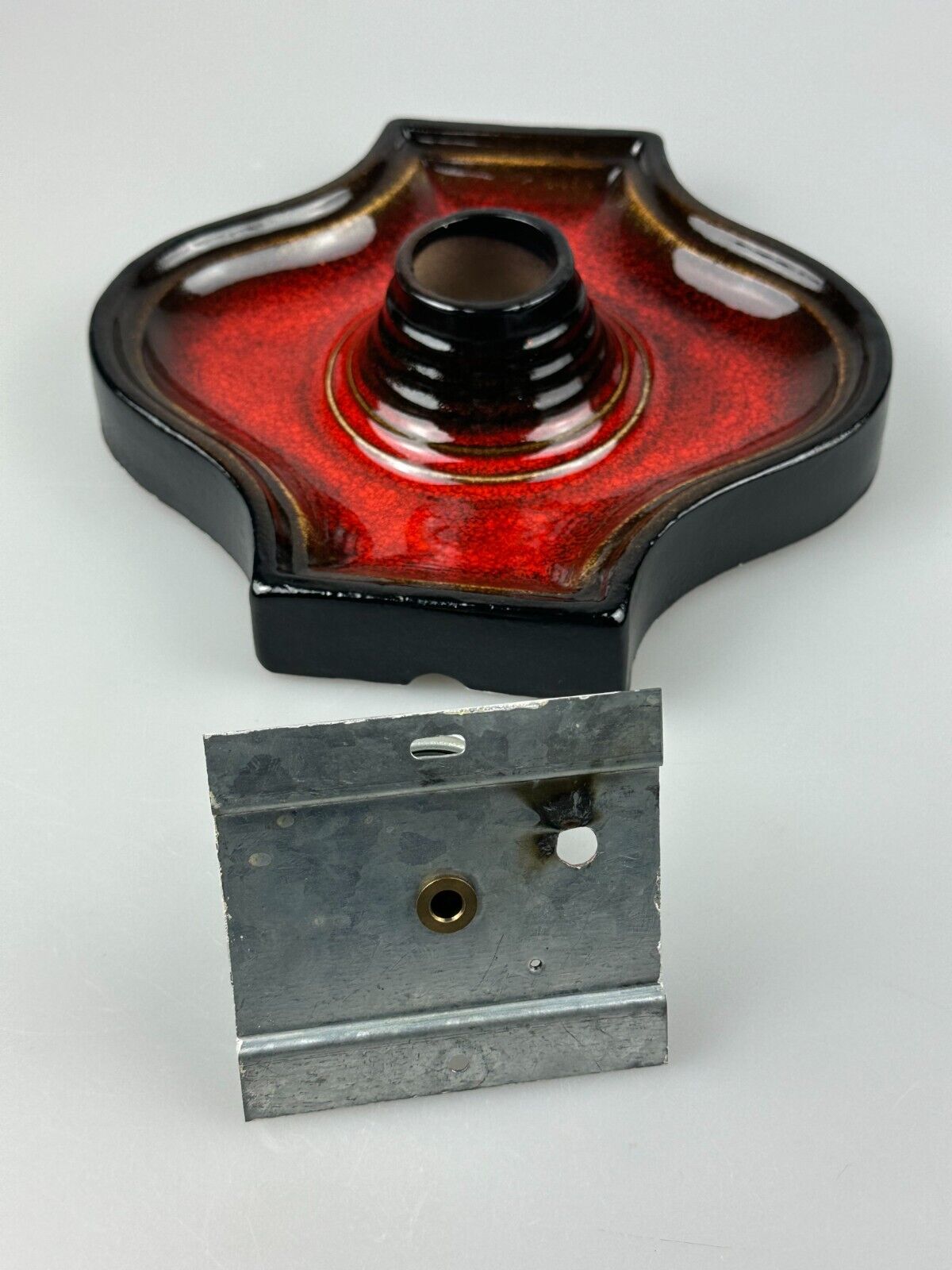 60s 70s Lamp Light Wall Lamp Ceramic Mid Century Space Age Design