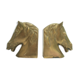 Brass horse bookends