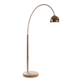 Lampe arc vintage chromée avec base en marbre KARE