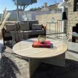 Coffee table 100% Roman Travertine