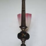 Pair of Art Deco pink wall sconces
