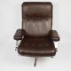 A pair of leather armchairs, 1970s