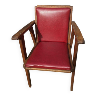 Bridge armchair with compass feet, 1950s