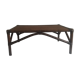 Braided rattan coffee table