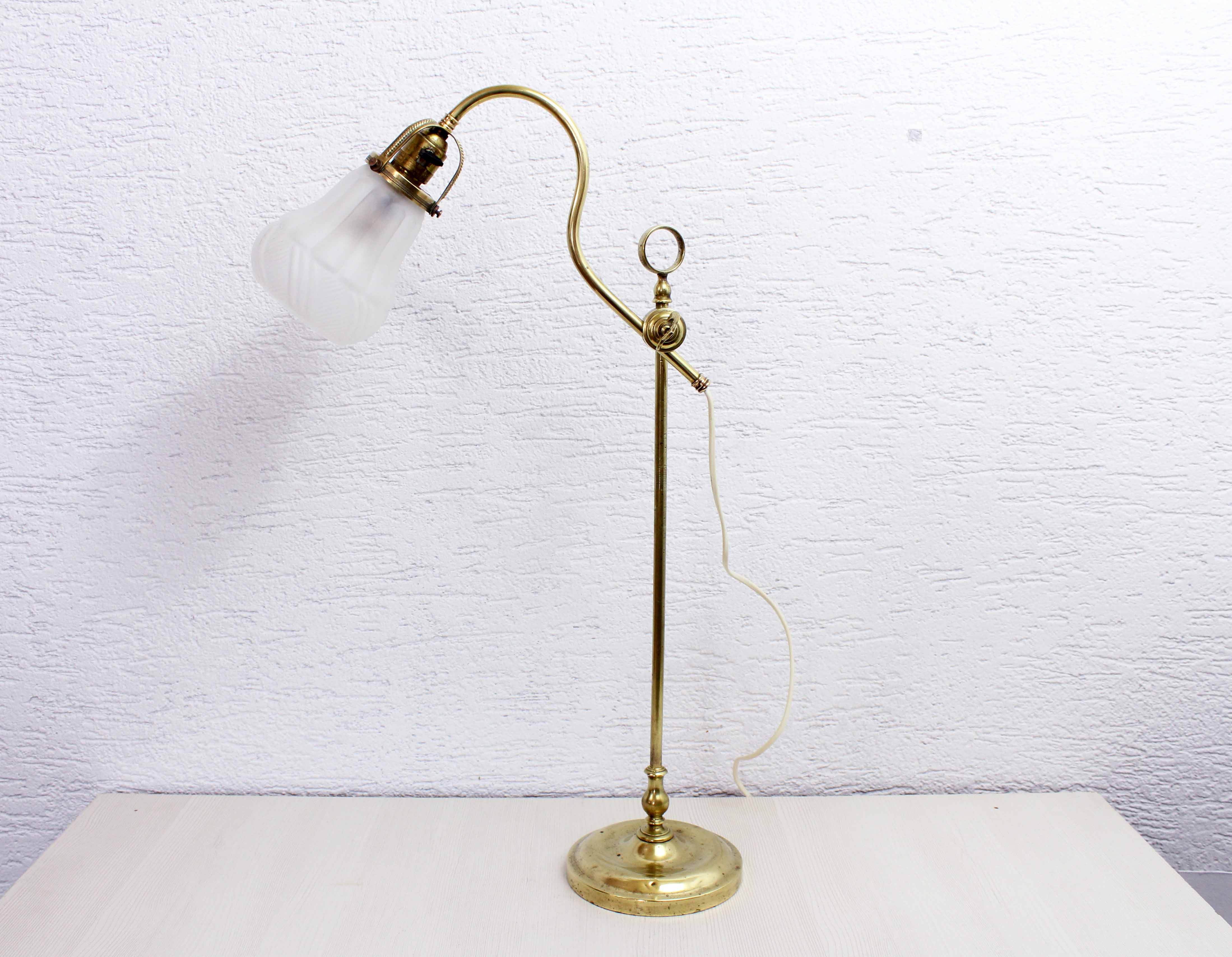 30s swan collar lamp
