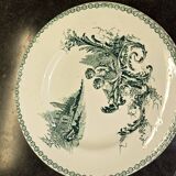 Set of eight old plates in St Amand