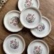 Set of 6 vintage deep plates, "Indian Tree" pattern by Digoin.