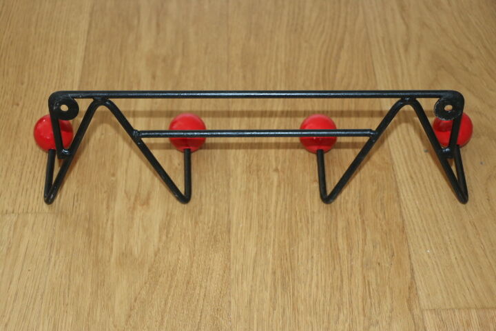 Patère 4 50s red balls