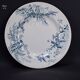Plate colibri luneville in faience white and blue