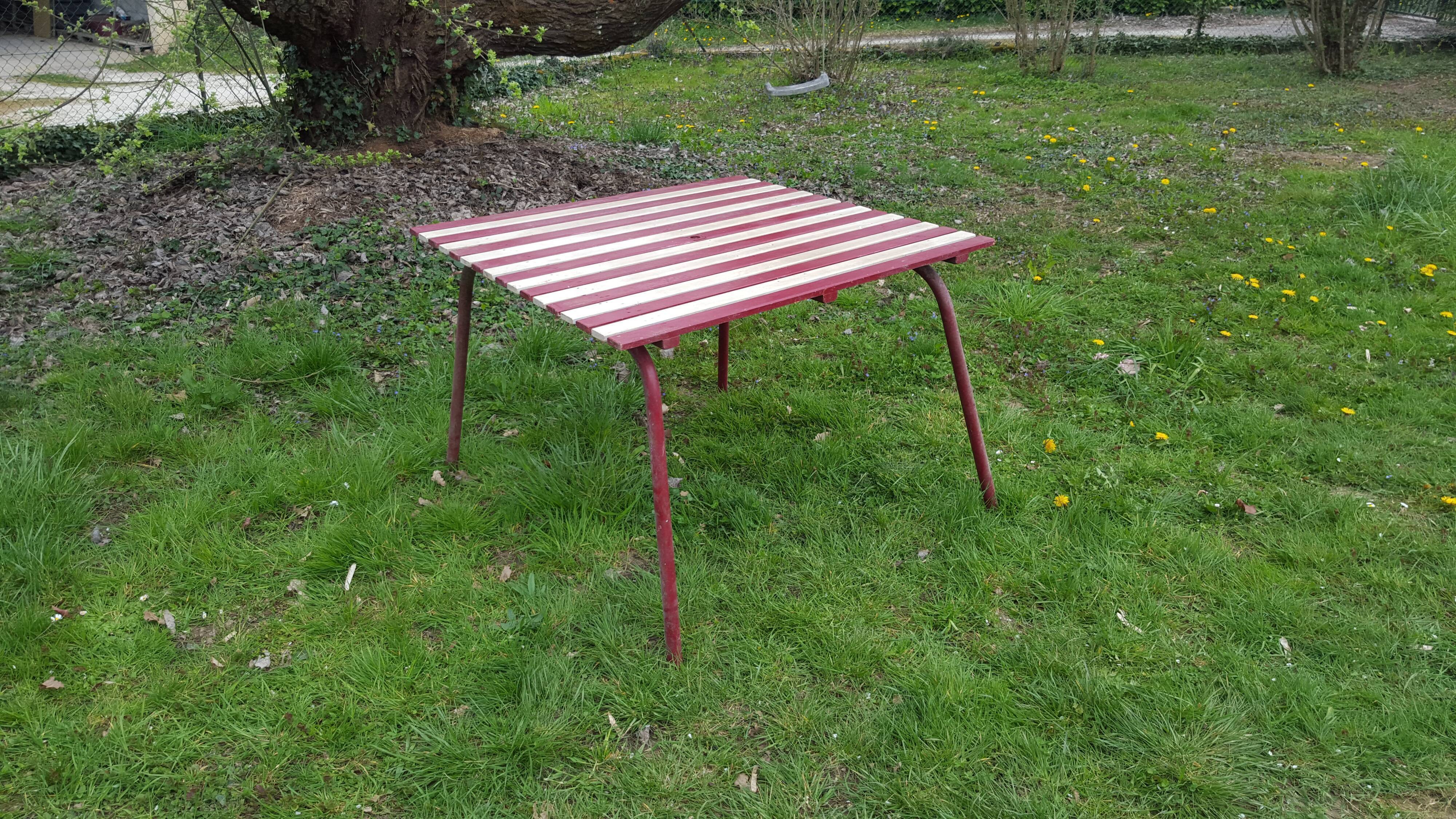 Vintage garden table 50s