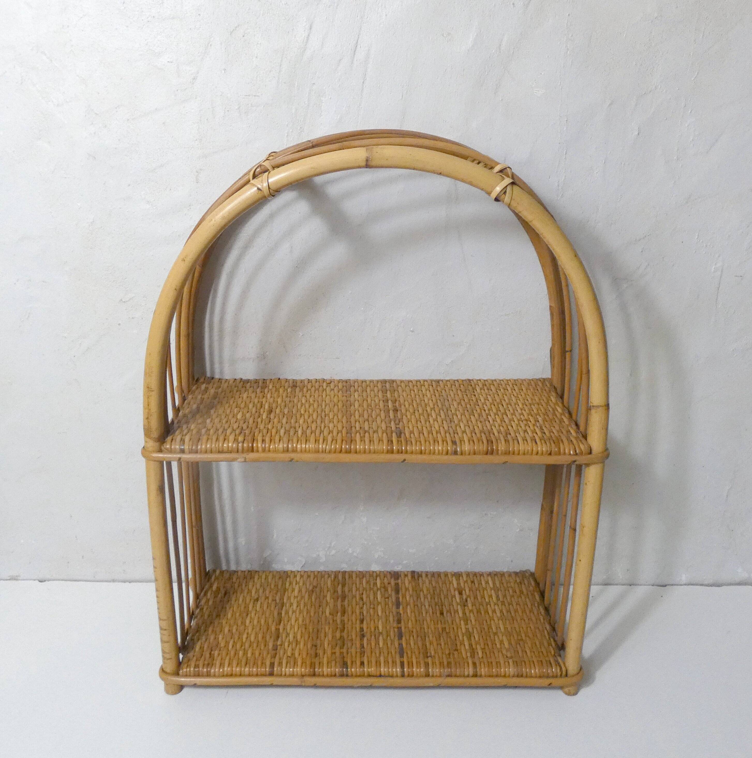 rattan shelf