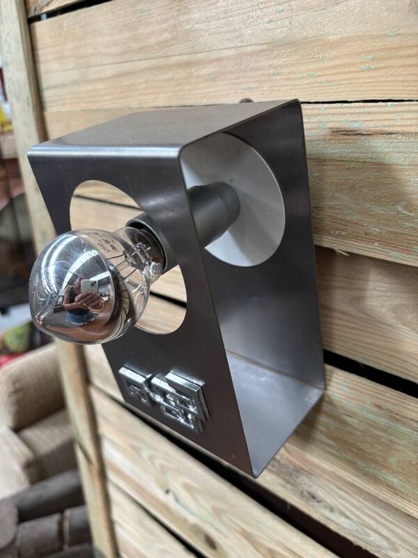 Appliques murales 1970 vintage alu brossé