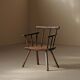 Fauteuil en bois massif, art populaire, Royaume-Uni , XIXᵉ siècle