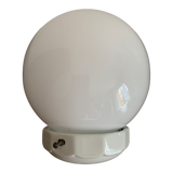 Porcelain and opaline ceiling lamp