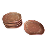 Set of Vallauris dessert plates