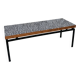 Mid-century teak coffee table with graphic motif, Germany 1950-60